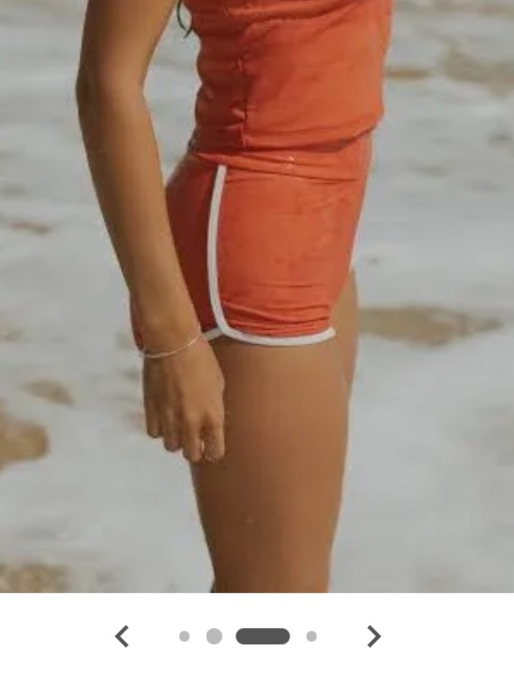 NWT! Geode Women's Coral with White Trim Super flattering! Swim Shorts XXSMALL - Picture 5 of 8